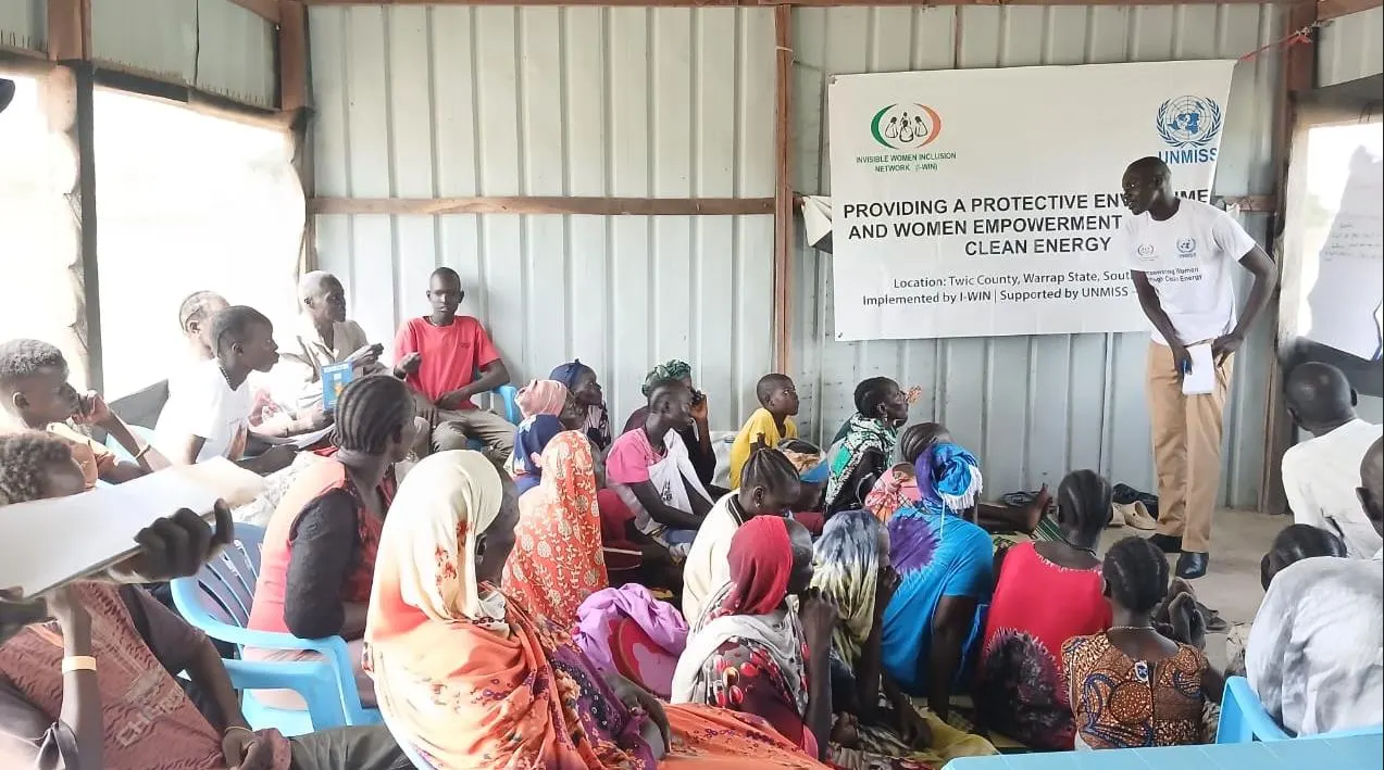 Entrepreneurship training session with women participants.